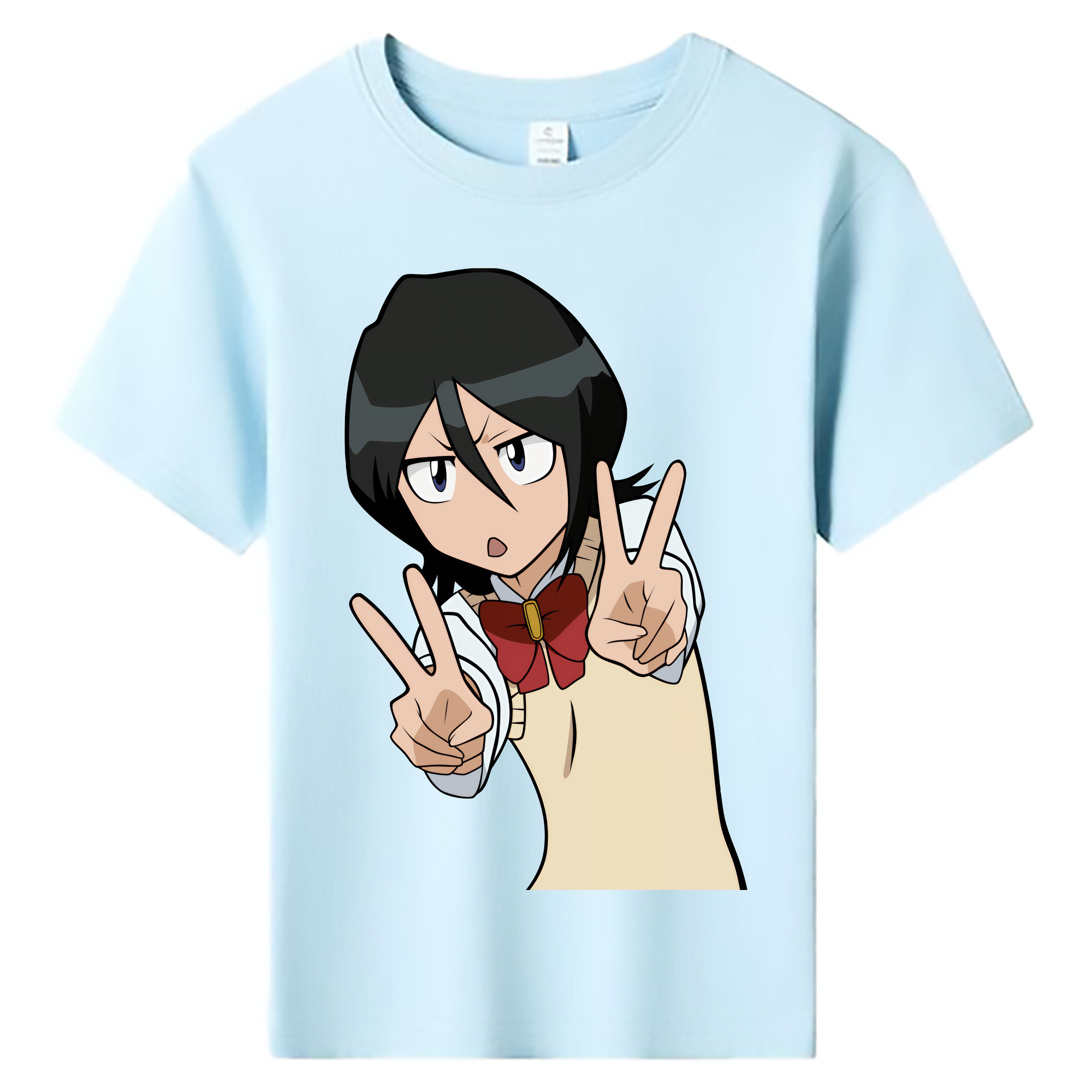 （画像用） ブリーチ 朽木ルキア BLEACH Kuchiki Rukia 綿100％キッズTシャツ（フロントプリント）